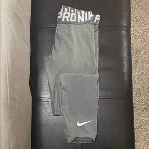 Nike Kids Pro Gray Leggings